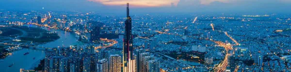 ホーチミンの夜景
